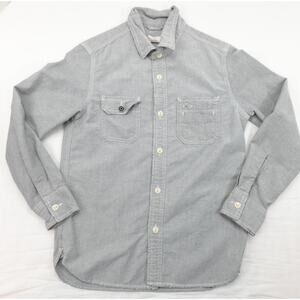 Crewcuts Boys Long Sleeve Button Up Light Wash Jean Shirt